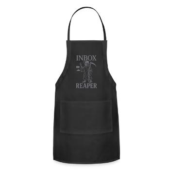 Out Of Office Queen Vacation Mode Slack Humor - Adjustable Apron - black - Front - Julia (174cm)