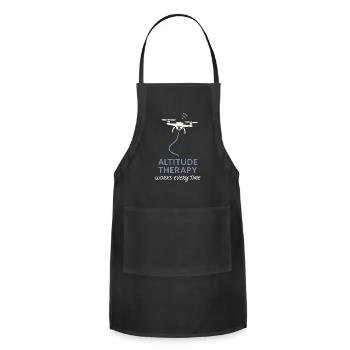 Drone Photographer FPV Freestyle Pilot Aerial - Adjustable Apron - black - Front - Julia (174cm)