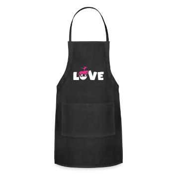 Vaulting Love - Adjustable Apron - black - Front - Julia (174cm)