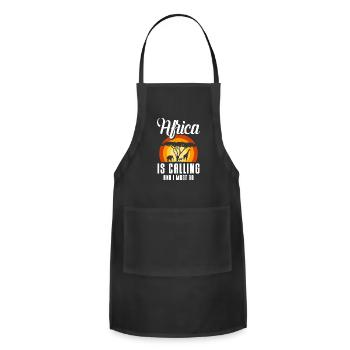 Safari Conservation Nature Tanzania - Adjustable Apron - black - Front - Julia (174cm)