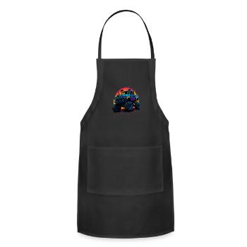 Monster Truck Car Offroad - Adjustable Apron - black - Front - Julia (174cm)