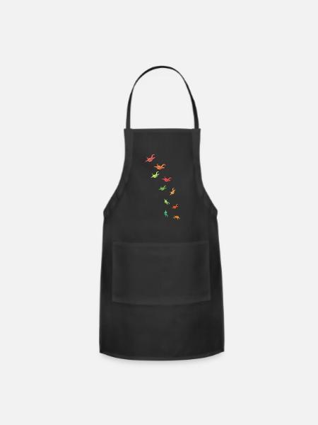 Paper cranes, Paper planes - Adjustable Apron - black