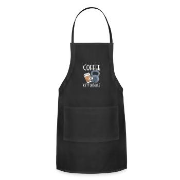 Coffee & Kettlebells - Adjustable Apron - black - Front - Julia (174cm)