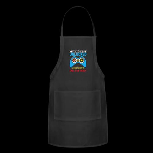 My Highest Unlocked Achievement Calls Me Daddy - Adjustable Apron