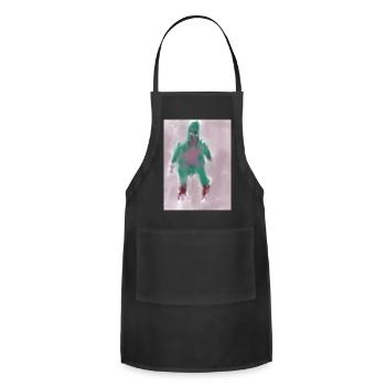 The printed rust - Adjustable Apron - black - Front - Julia (174cm)