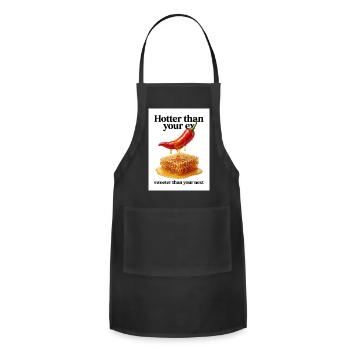 Hotter Than Ex, Sweeter Than Next - Adjustable Apron - black - Front - Julia (174cm)