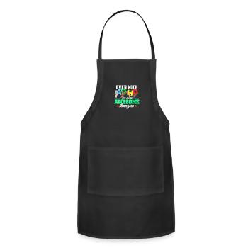 ADHD Awareness Amazing Attention Deficit Warrior - Adjustable Apron - black - Front - Julia (174cm)