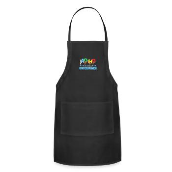 ADHD Awareness Treat Attention Deficit Warrior - Adjustable Apron - black - Front - Julia (174cm)