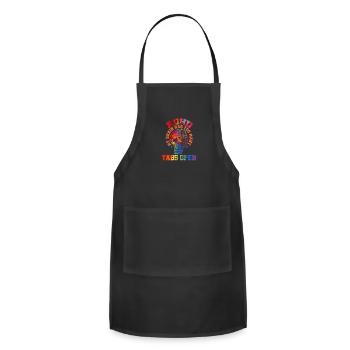 ADHD Awareness Open Attention Deficit Warrior - Adjustable Apron - black - Front - Julia (174cm)