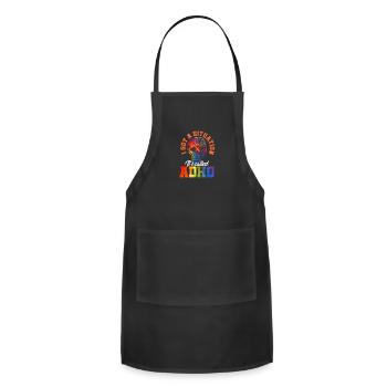 ADHD Awareness Situation Attention Deficit - Adjustable Apron - black - Front - Julia (174cm)