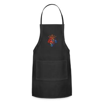 ADHD Awareness King Attention Deficit Warrior - Adjustable Apron - black - Front - Julia (174cm)