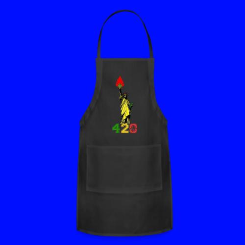 Humoristic 420 Liberty Herb Weed Marijuana Design - Adjustable Apron