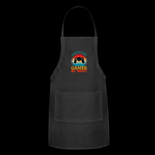 Dad By Day, Gamer By Night - Adjustable Apron