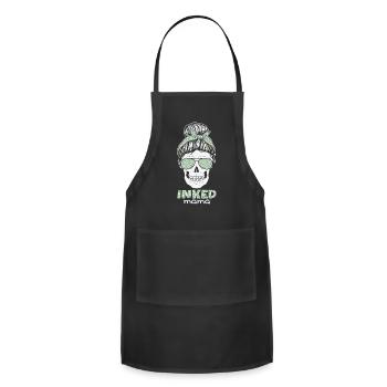 Inked Mama - Adjustable Apron - black - Front - Julia (174cm)