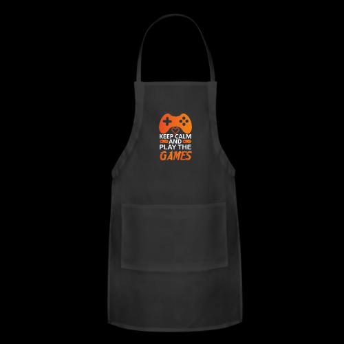 Keep Calm And Play The Games - Adjustable Apron