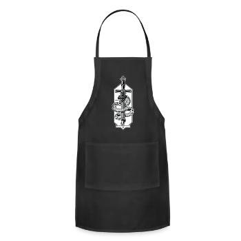The dagger of death. - Adjustable Apron - black - Front - Julia (174cm)