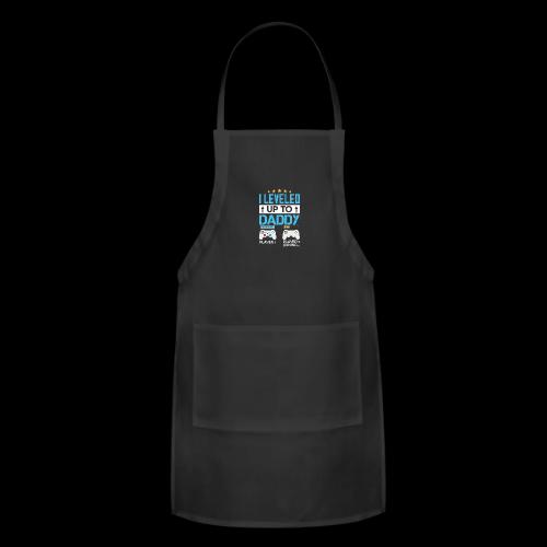 I Leveled Up To Daddy - Adjustable Apron