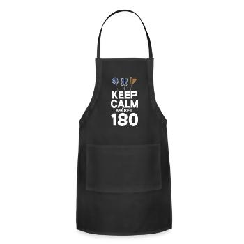 Keep Calm and Score 180 Dart Throwing Darts - Adjustable Apron - black - Front - Julia (174cm)