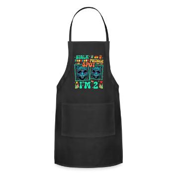 Stalk Pounce Spot I'm 2 Leopard Lover Kid 2nd - Adjustable Apron - black - Front - Julia (174cm)