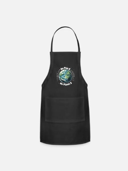 No Plan B No Planet B - Adjustable Apron - black