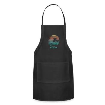 Majorca Mallorca Spain Cool Souvenir Vacation - Adjustable Apron - black - Front - Julia (174cm)