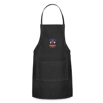 Arresting Spooky Spirits Policeman Halloween - Adjustable Apron - black - Front - Julia (174cm)