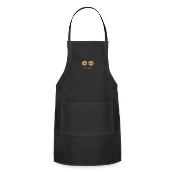 cat lover - Adjustable Apron - black - Front - Julia (174cm)