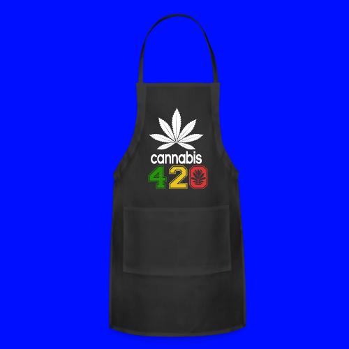 Humorous 420 Authentic Herb Weed Marijuana Design - Adjustable Apron