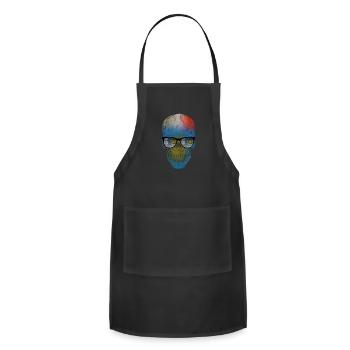 Saint Pierre and Miquelon - Adjustable Apron - black - Front - Julia (174cm)