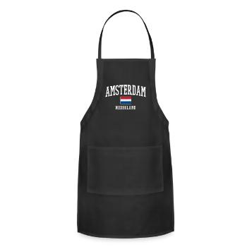 Amsterdam - Adjustable Apron - black - Front - Julia (174cm)