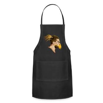 man of prey - Adjustable Apron - black - Front - Julia (174cm)