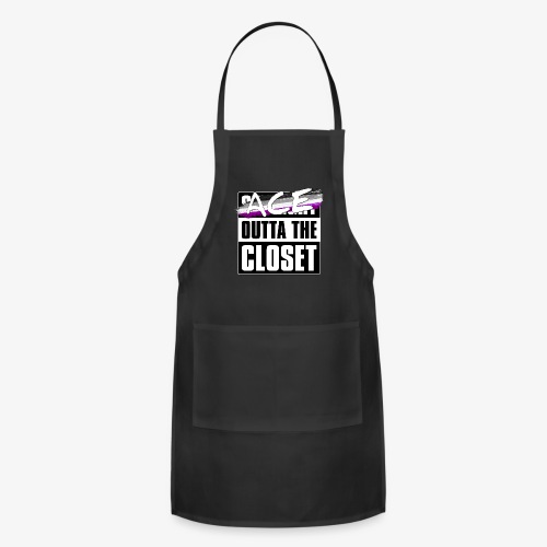 Ace Outta the Closet - Asexual Pride - Adjustable Apron