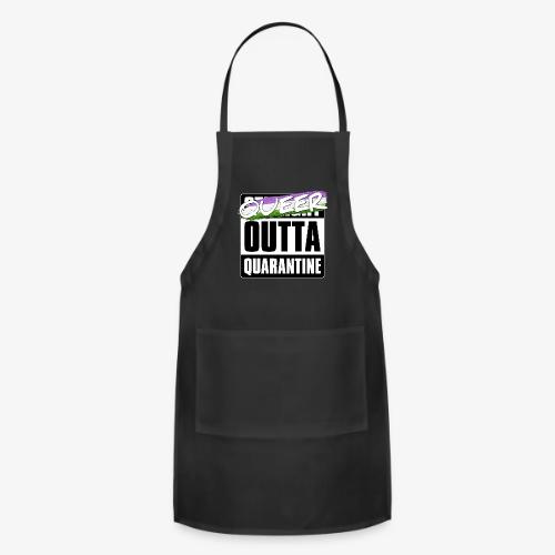 Queer Outta Quarantine - Genderqueer Pride - Adjustable Apron