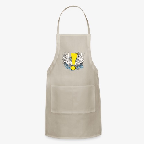 Winged Whee! Exclamation Point - Adjustable Apron