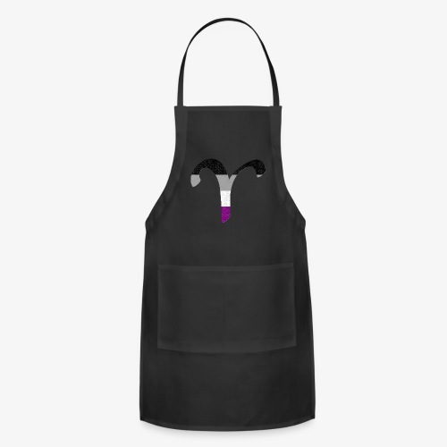 Asexual Aries Pride Flag Zodiac Sign - Adjustable Apron