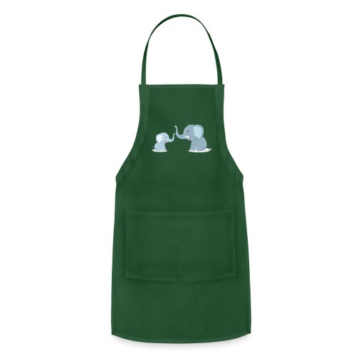 Father and Baby Son Elephant - Adjustable Apron