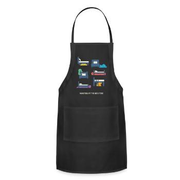 Monsters At The Bed Store - Adjustable Apron - black - Front - Julia (174cm)
