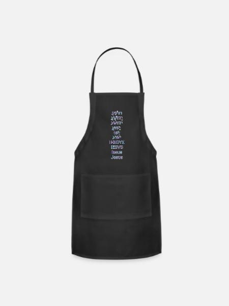 Evolution of Jesus - Adjustable Apron - black