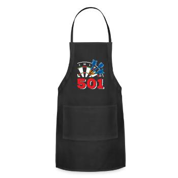 Dart Throwers Dartboard Competitive Sports Throw - Adjustable Apron - black - Front - Julia (174cm)