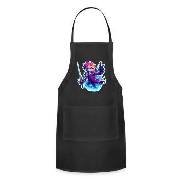 Fantastic Max: adventure with a baby astronaut! - Adjustable Apron - black - Front - Julia (174cm)