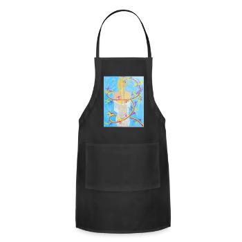 The hidden lady - Adjustable Apron - black - Front - Julia (174cm)