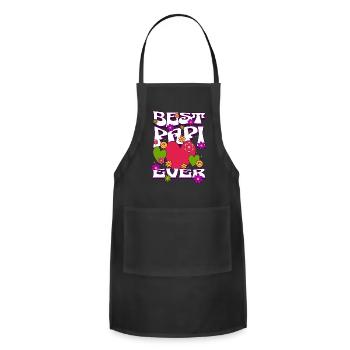Best Papi Ever - Adjustable Apron - black - Front - Julia (174cm)
