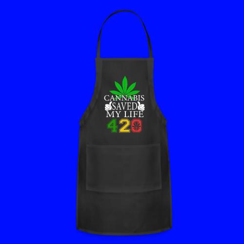 Joyous 420 Saving Herb Weed Marijuana Design - Adjustable Apron
