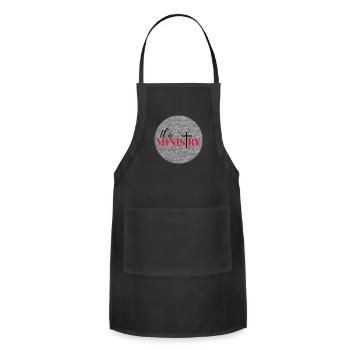 it's MINISTRY silver dot - Adjustable Apron - black - Front - Julia (174cm)