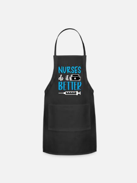 Nurses Do It Better - Adjustable Apron - black
