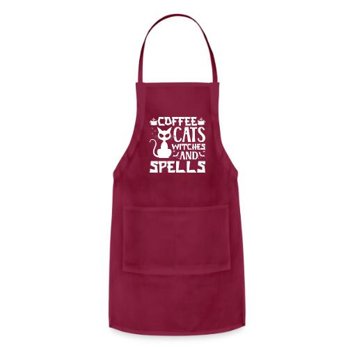 Coffee, Cats, Witches & Spells - Adjustable Apron