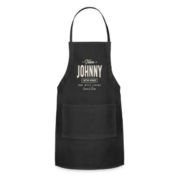 Team Johnny Lifetime Member Personalized Name - Adjustable Apron - black - Front - Julia (174cm)