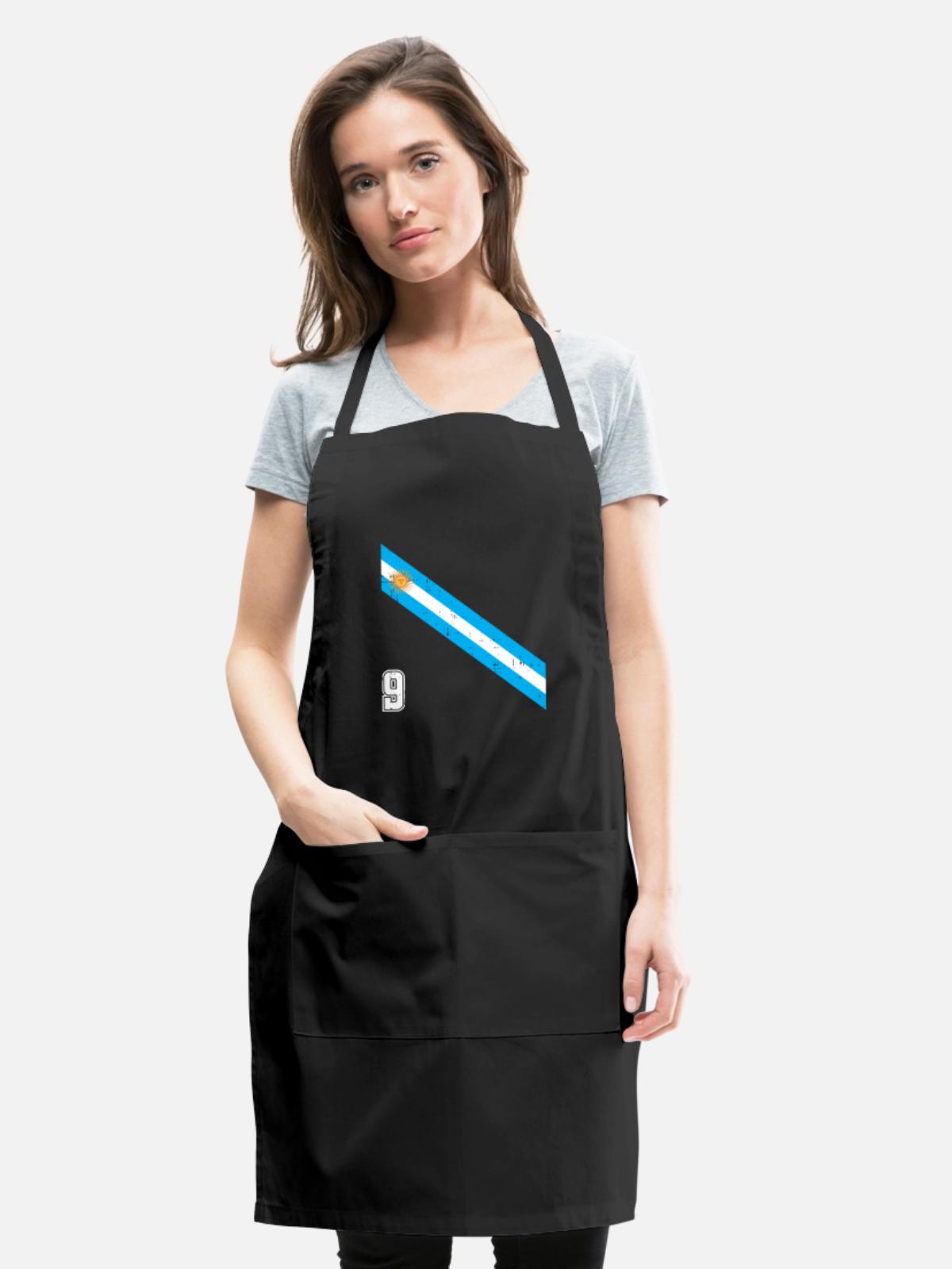 Argentina 9 - Adjustable Apron - black - Front - Julia (174cm)