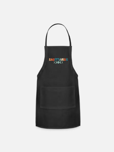 Sagittarius Zodiac Sign - Adjustable Apron - black