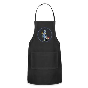 AAC 427th Bomb Squadron wo Txt X 300 - Adjustable Apron - black - Front - Julia (174cm)